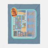 Gilmore Girls | Luke's Diner Graphic Fleecedecke (Vorderseite)
