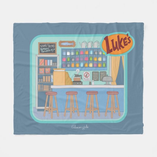 Gilmore Girls | Luke's Diner Graphic Fleecedecke (Vorderseite (Horizontal))