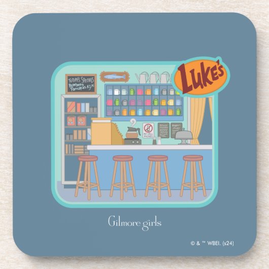 Gilmore Girls | Luke's Diner Graphic Getränkeuntersetzer (Vorderseite)