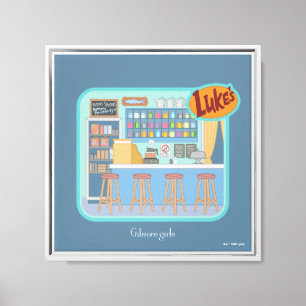 Gilmore Girls Luke's Diner Graphic Leinwanddruck