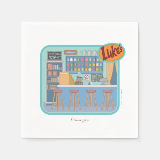 Gilmore Girls | Luke's Diner Graphic Serviette (Vorderseite)