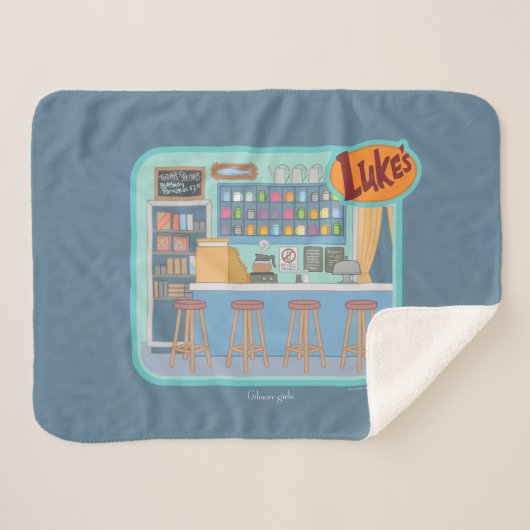 Gilmore Girls | Luke's Diner Graphic Sherpadecke (Vorderseite (Horizontal))