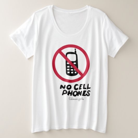 Gilmore Girls | Luke's Diner - keine Mobiltelefone Große Größe T-Shirt (Design vorne)