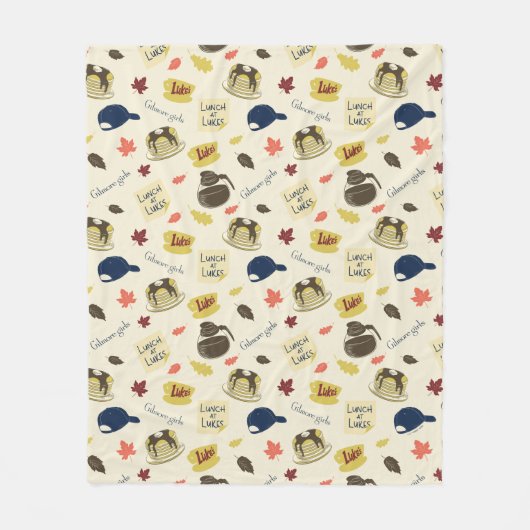 Gilmore Girls Lunch at Luke’s Pattern Fleecedecke (Vorderseite)