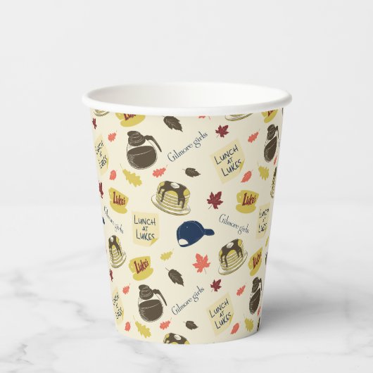 Gilmore Girls Lunch at Luke’s Pattern Pappbecher (Rückseite)
