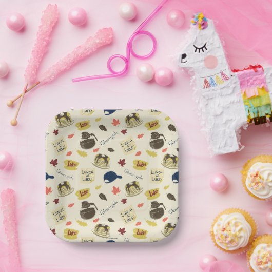 Gilmore Girls Lunch at Luke’s Pattern Pappteller (Party)