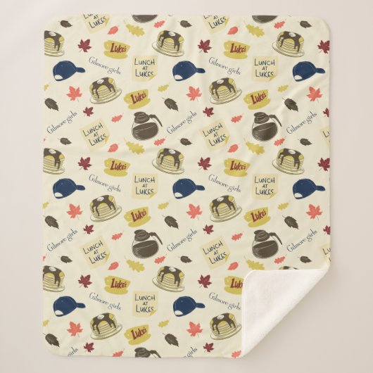 Gilmore Girls Lunch at Luke’s Pattern Sherpadecke (Vorderseite)