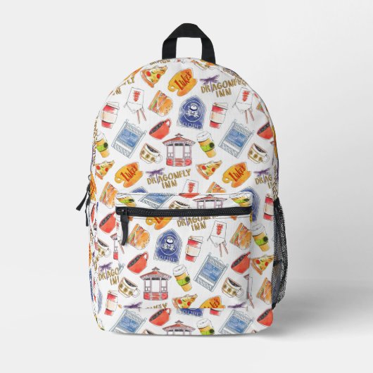 Gilmore Girls Muster Bedruckter Rucksack (Vorderseite)