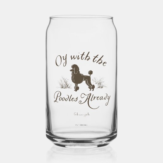 Gilmore Girls | Oy mit den PoodlesDesign Dosenglas (Vorderseite)