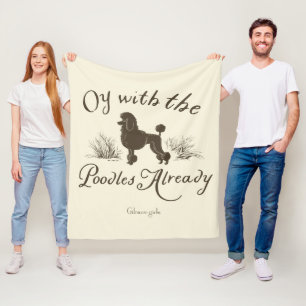 Gilmore Girls Oy mit den PoodlesDesign Fleecedecke