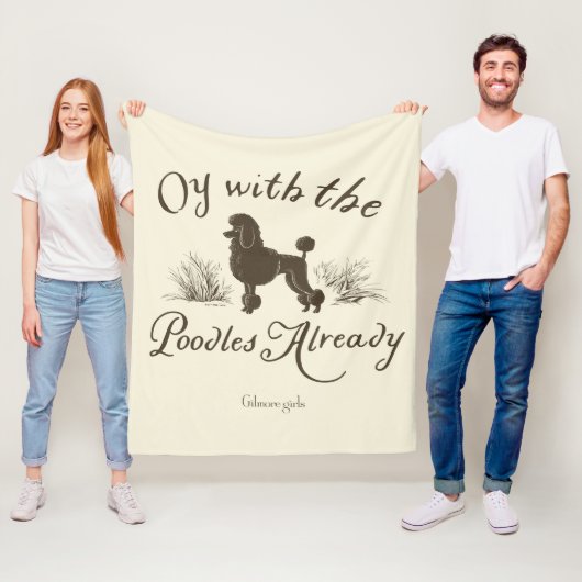 Gilmore Girls | Oy mit den PoodlesDesign Fleecedecke (Beispiel)