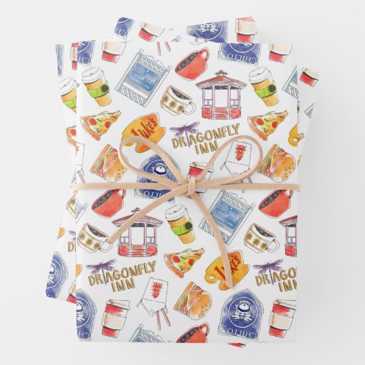 Gilmore Girls Pattern Geschenkpapier Set (Beispiel)