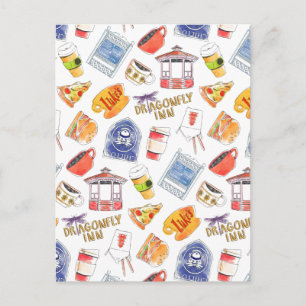 Gilmore Girls Pattern Postkarte