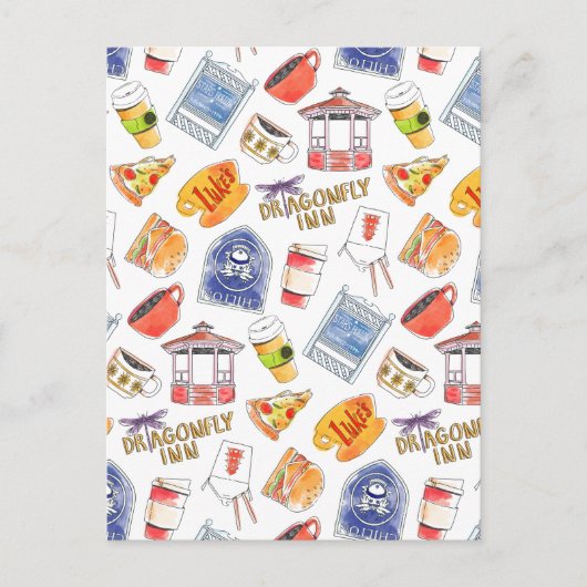Gilmore Girls Pattern Postkarte (Vorderseite)