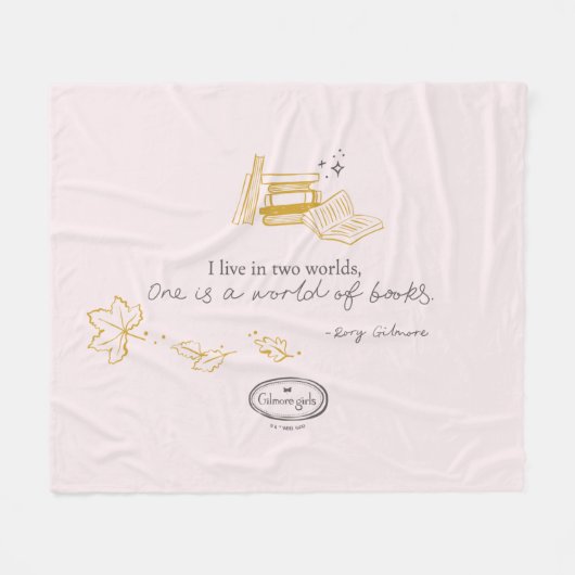 Gilmore Girls Rory Book Quote Design Fleecedecke (Vorderseite (Horizontal))