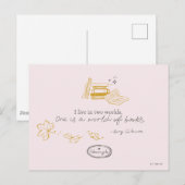 Gilmore Girls Rory Book Quote Design Postkarte (Vorne/Hinten)