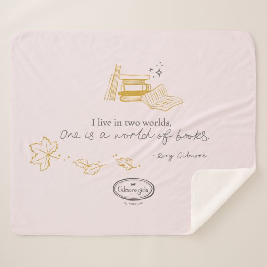 Gilmore Girls Rory Book Quote Design Sherpadecke (Vorderseite (Horizontal))