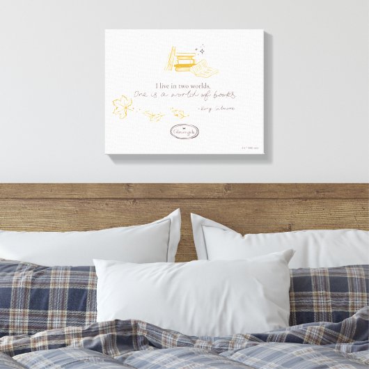 Gilmore Girls Rory Buch Zitat Design Leinwanddruck (Insitu (Schlafzimmer))
