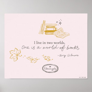 Gilmore Girls Rory Buch Zitat Design Poster