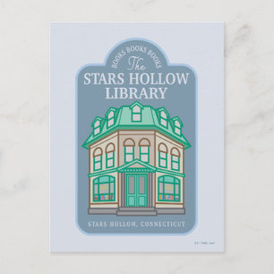 Gilmore Girls   Stars Hollow Library Postkarte
