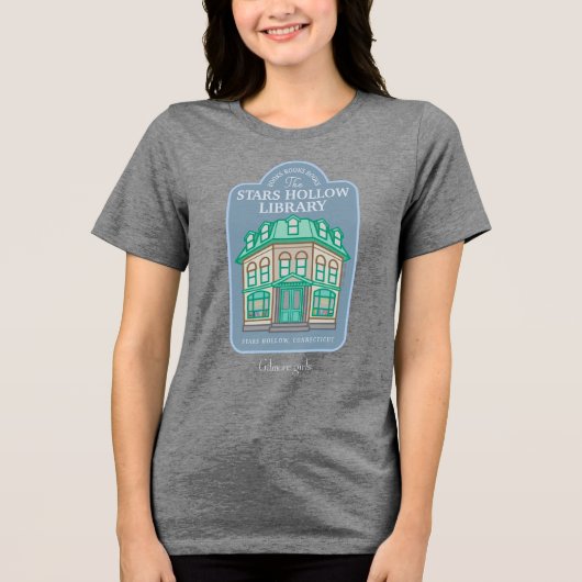 Gilmore Girls | Stars Hollow Library Tri-Blend Shirt (Vorderseite)