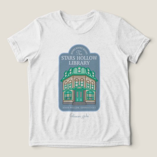 Gilmore Girls | Stars Hollow Library Tri-Blend Shirt (Design Vorderseite)