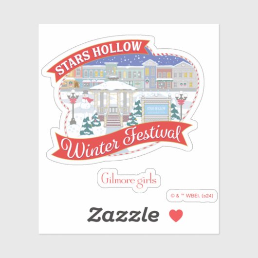 Gilmore Girls | Stars Hollow Winter Festival Aufkleber (Blatt)
