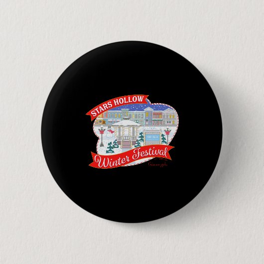Gilmore Girls Stars Hollow Winter Festival Button (Vorderseite)