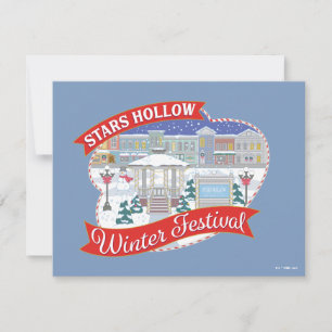 Gilmore Girls Stars Hollow Winter Festival Mitteilungskarte