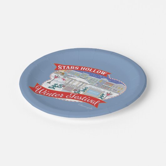 Gilmore Girls | Stars Hollow Winter Festival Pappteller (Schrägansicht)