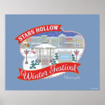 Gilmore Girls | Stars Hollow Winter Festival Poster<br><div class="desc">Feiern Sie das Winterwunderland von Stars Hollow mit diesem bezaubernden Winterfestival-Design. Dieses Kunstwerk mit schneebedeckten Gebäude,  funkelnden Lichtern und festlichen Dekorationen erweckt die Wärme und den Gemeinschaftsgeist der Urlaubssaison.</div>