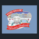 Gilmore Girls | Stars Hollow Winter Festival Poster<br><div class="desc">Feiern Sie das Winterwunderland von Stars Hollow mit diesem bezaubernden Winterfestival-Design. Dieses Kunstwerk mit schneebedeckten Gebäude,  funkelnden Lichtern und festlichen Dekorationen erweckt die Wärme und den Gemeinschaftsgeist der Urlaubssaison.</div>
