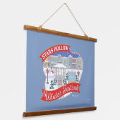 Gilmore Girls | Stars Hollow Winter Festival Wandteppich Mit Holzrahmen (Gewinkelt)