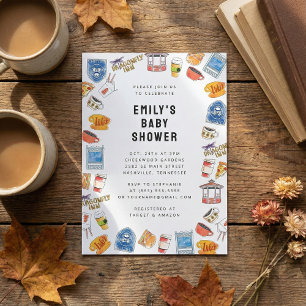 Gilmore Girls Watercolor Icons Kinderdusche Einladung