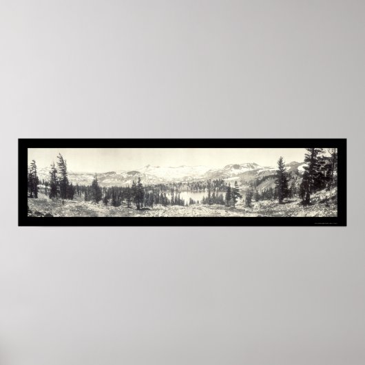 Gilmore Lake Tahoe Foto 1910 Poster (Vorne)