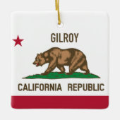 Gilroy CA Keramikornament (Vorderseite)