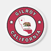 Gilroy California Magnet (Vorne)