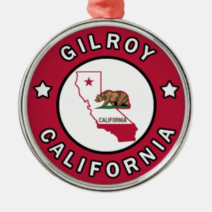 Gilroy California Ornament Aus Metall