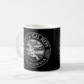 GILROY KALIFORNIA - STADT GILROY CA KAFFEETASSE (Vorderseite Links)