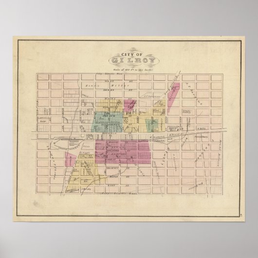 Gilroy, Kalifornien Poster (Vorne)