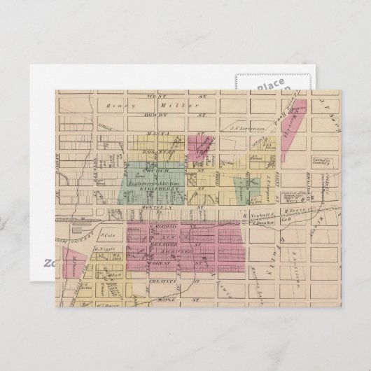 Gilroy, Kalifornien Postkarte (Vorne/Hinten)