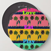 Gilry Lovely Eat Play Farben Button (Vorne & Hinten)