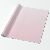 Gilry Minimalist Blush Pink Ombre Gradient Geschenkpapier (Ungerollt)