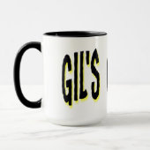 Gils Grimoire Zwei-Ton Text Tassen-w/Wrap Tasse (Links)