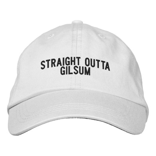 Gilsum New Hampshire Hat Bestickte Baseballkappe (Vorderseite)