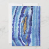 Gilt Agate Wedding Einladungen (Rückseite)