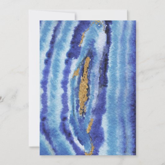 Gilt Agate Wedding Einladungen (Rückseite)