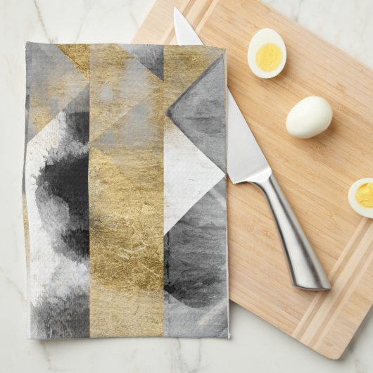 Gilt Reflections I Geschirrtuch (Viertel Falte)