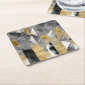 Gilt Reflections I Rechteckiger Pappuntersetzer (angewinkelt)