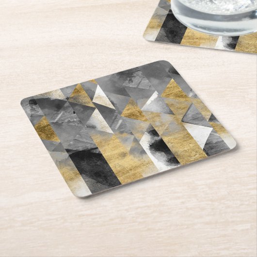 Gilt Reflections I Rechteckiger Pappuntersetzer (angewinkelt)